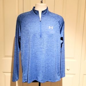 Men's Under Armour 2.0 and a half zipper up t-shirt pulled over.